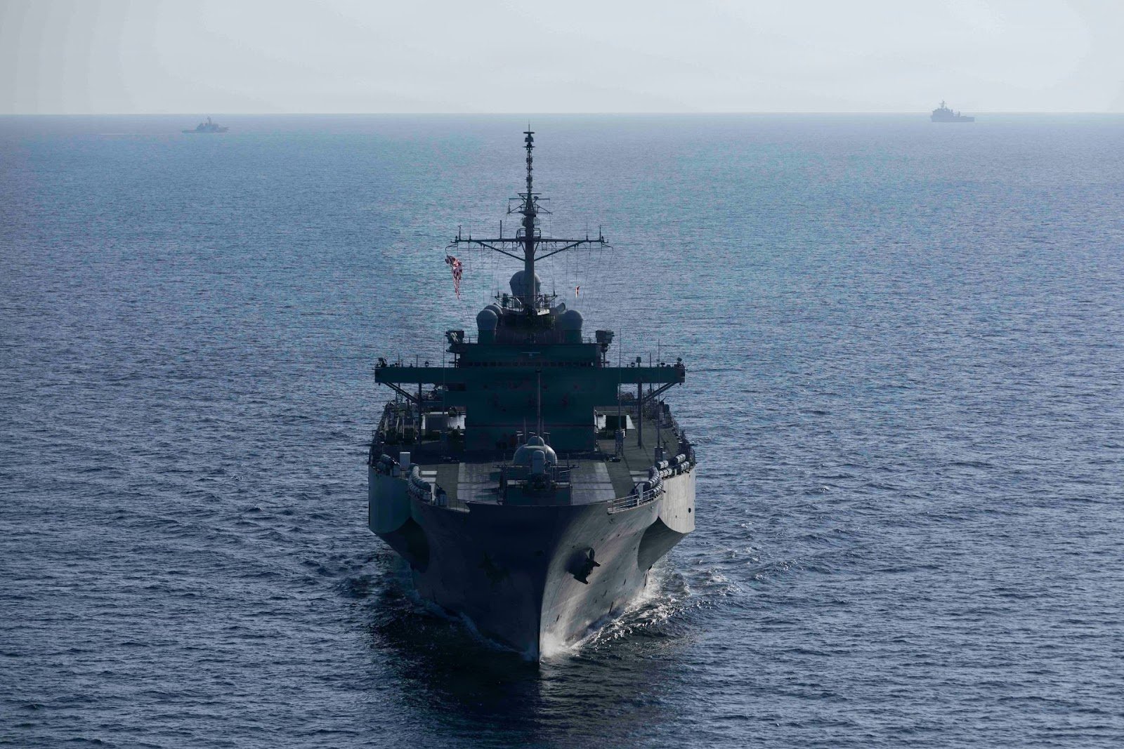 U.S. Expands Indo Pacific Naval Presence with USS Blue Ridge Flagship Leading South China Sea Operations